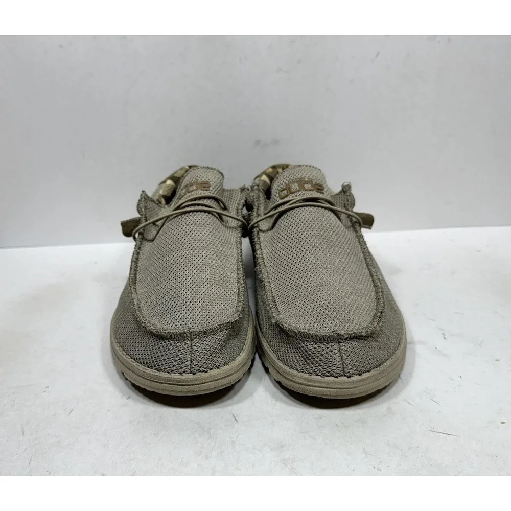Hey Dude Wally Sox Beige Shoes Men's Size 13 Slip On Casual